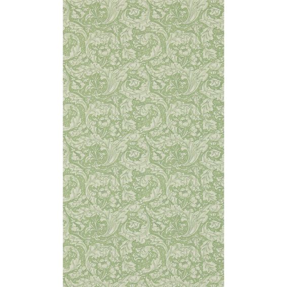 Bachelors Button Wallpaper 214736 by Morris & Co in Thyme Green
