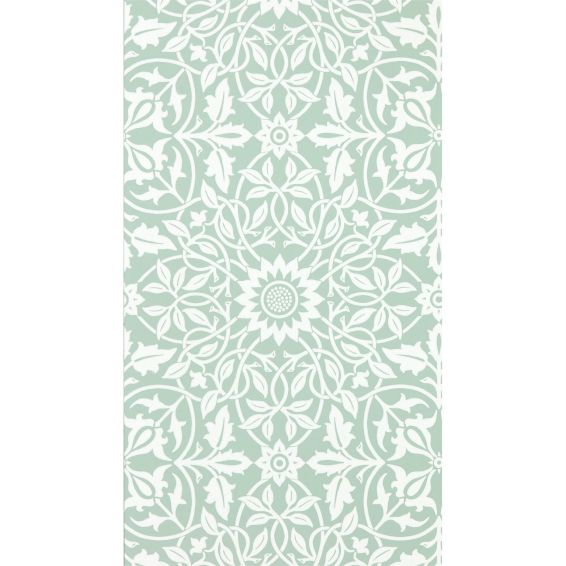 St James Ceiling Wallpaper 217077 by Morris & Co in Willow Green