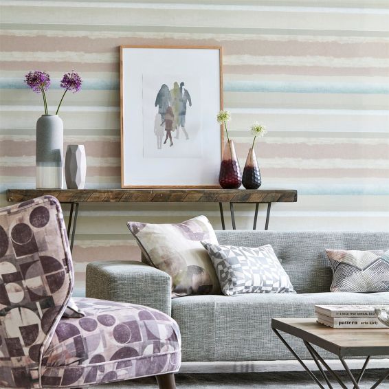 Rene Wallpaper 111676 by Harlequin in Blush Steel Grey