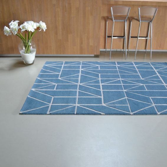 Scion Viso Rugs 24008 Denim