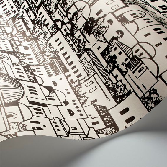 Mediterranea Wallpaper 19039 by Cole & Son in White Black