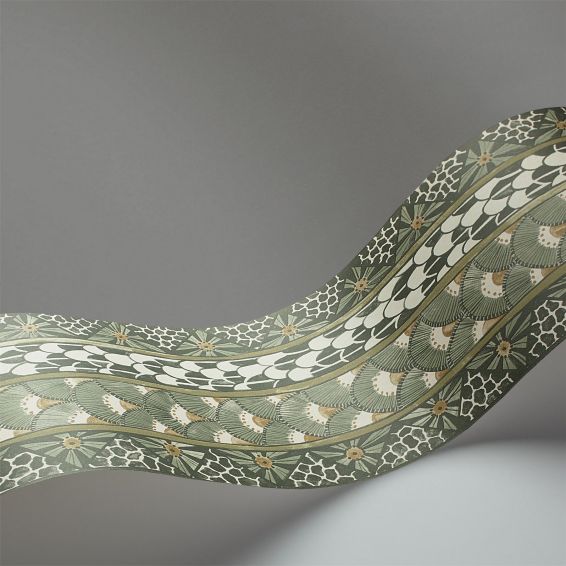Ardmore Border Wallpaper 5024 by Cole & Son in Soft Olive Green