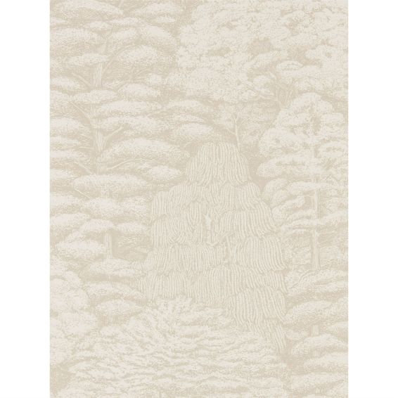 Woodland Toile Wallpaper 215717 by Sanderson in Ivory Neutral