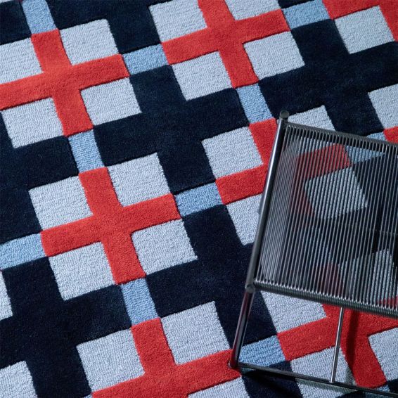 Decor Milano Rugs 097808 by Brink and Campman in Royal Blue