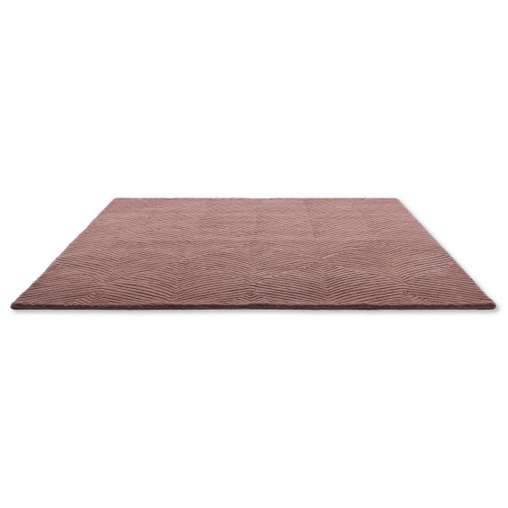 Folia Carved Wool Rugs 38902 by Wedgwood in Mink Brown