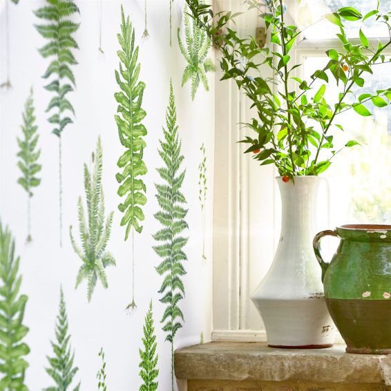 Fernery Wallpaper 216633 by Sanderson in Botanical Green