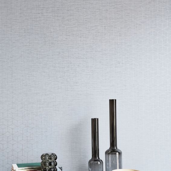 Vault Geometric Wallpaper 112086 by Harlequin in Nickle Grey