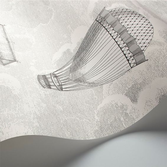 Macchine Volanti Wallpaper 2 Roll Set 27053 by Cole & Son in Soot