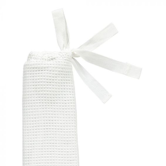 YuYu Cotton Waffle Hot Water Bottle in White
