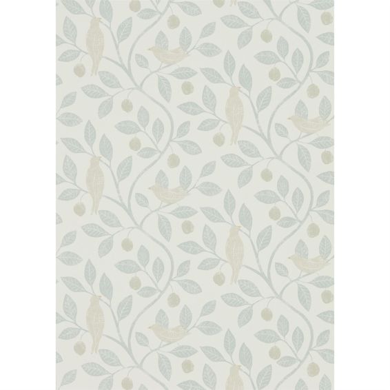 Damson Tree Wallpaper 216365 by Sanderson in Mineral Dove