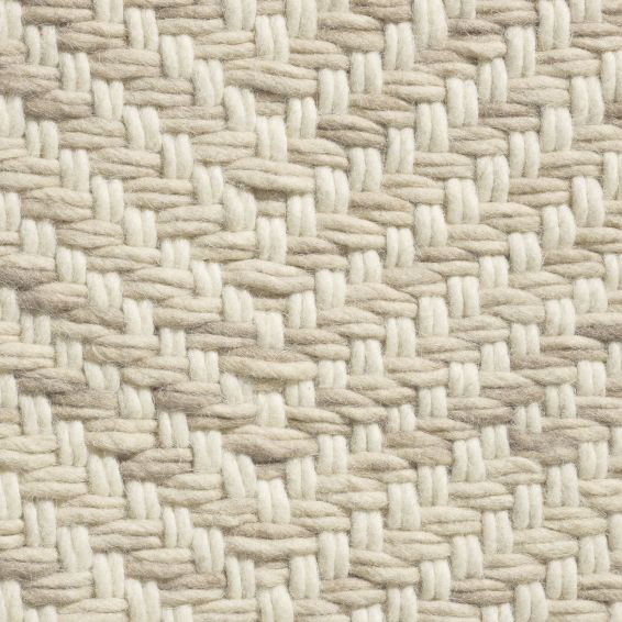 Atelier Twill Wool Rugs 49201 Cream by Brink and Campman