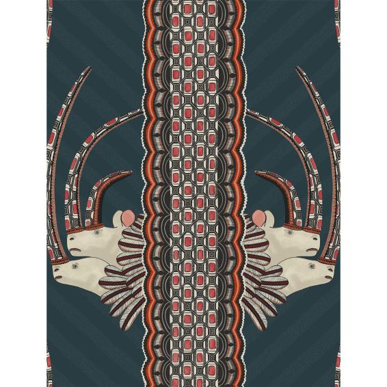 Jabu Wallpaper 3015 by Cole & Son in Ink Blue