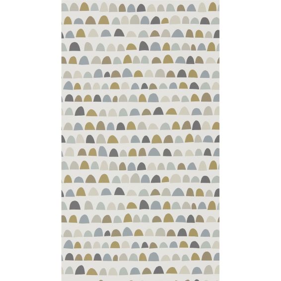 Priya Wallpaper 111298 by Scion in Charcoal Fossil Linen