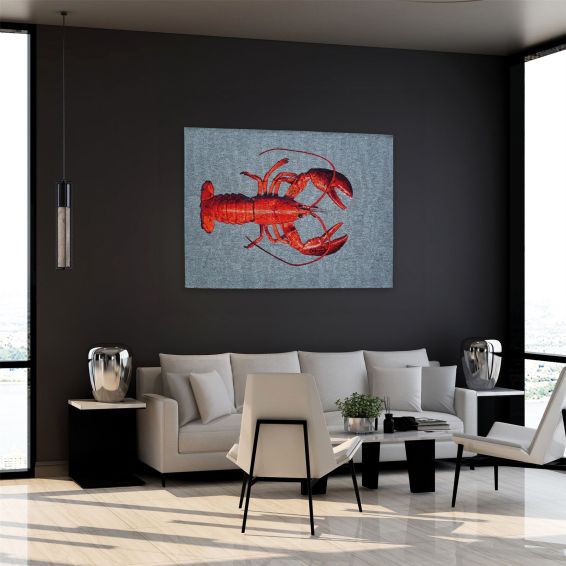 Louis De Poortere Designer Lobster Rugs in 9389 Steam Red