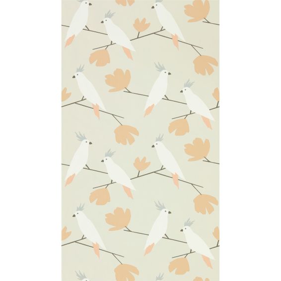 Love Birds Wallpaper 112221 by Scion in Blush Pink