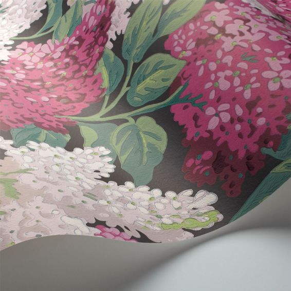 Lilac Wallpaper 1001 by Cole & Son in Magenta Purple Multi