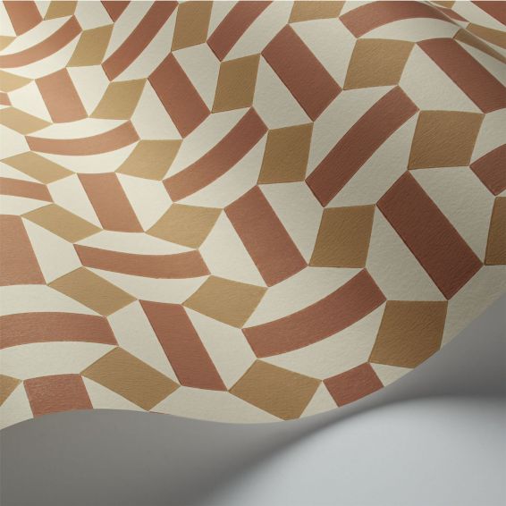 Alicatado Wallpaper 117 12039 by Cole & Son in Terracotta