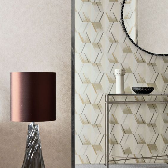 Rhombi Wallpaper 312894 by Zoffany in Empire Grey