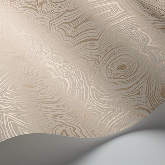 Malachite Wallpaper 6011 by Cole & Son in Parchment White Gold