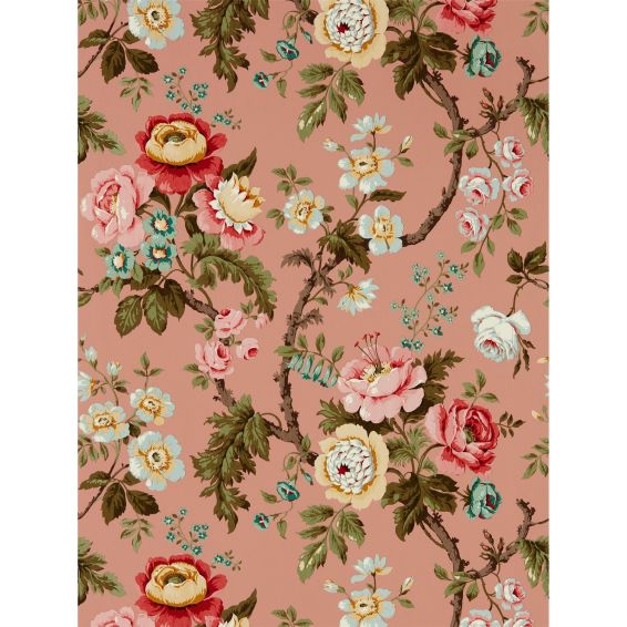 Hykenham Wallpaper 217040 by Sanderson in French Rose