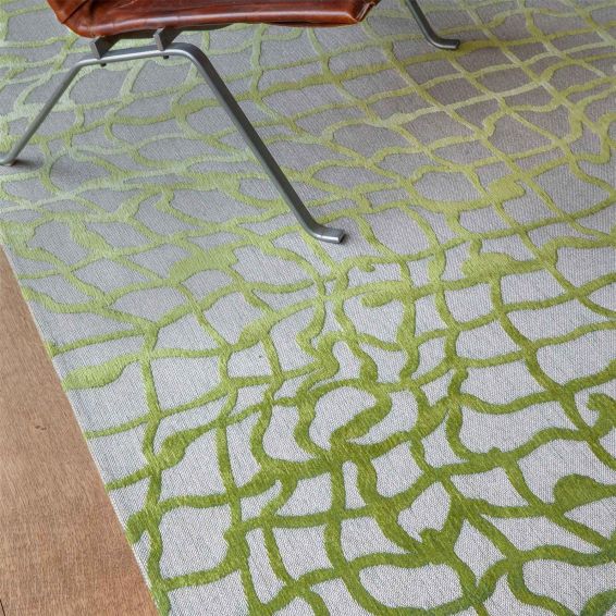 Louis De Poortere Modern Abstract Mad Men Dedalo Rugs 9204 in Republic Green