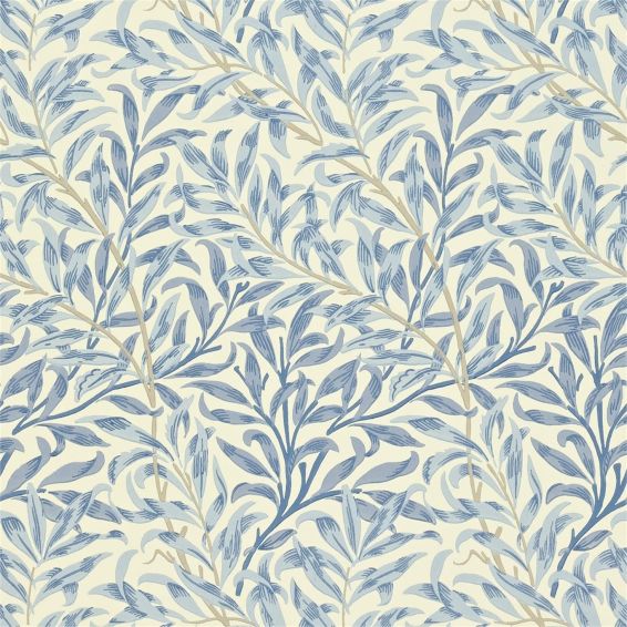 Willow Boughs Wallpaper 216481 by Morris & Co in Blue
