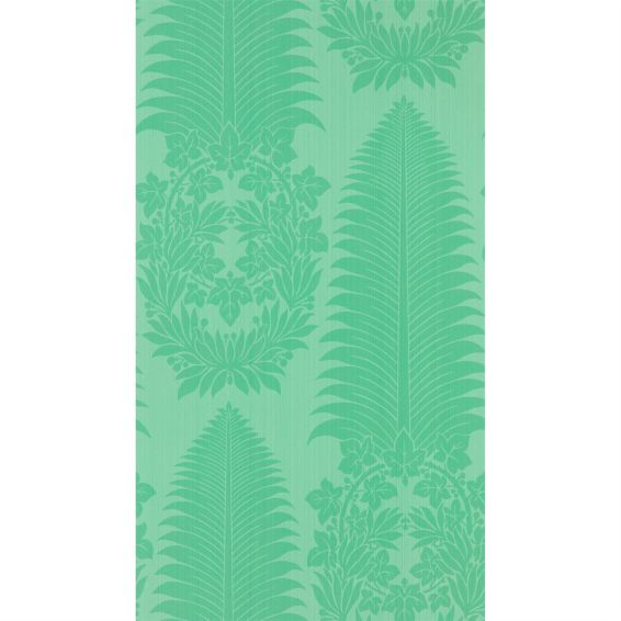 Marsdens Palm Damask Wallpaper 313024 by Zoffany in Pale Poisen