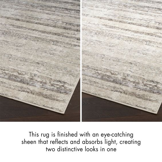 Glitz GLZ10 Abstract Rugs by Nourison in Cream Grey