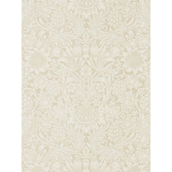 Pure Sunflower Wallpaper 216047 by Morris & Co in Parchment Gold