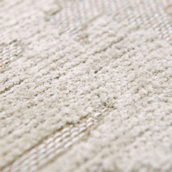 Louis De Poortere Structures Baobab 9197 Circle Rugs in Dry Beige