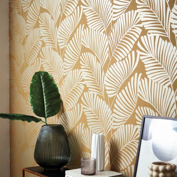 Mala Wallpaper 112138 by Harlequin in Ochre Yellow
