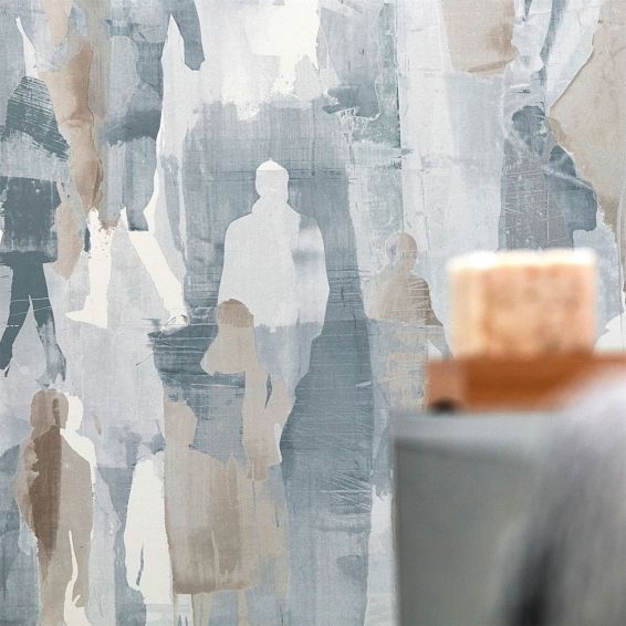 Multitude Wallpaper 111687 by Harlequin in Slate Kohl Grey