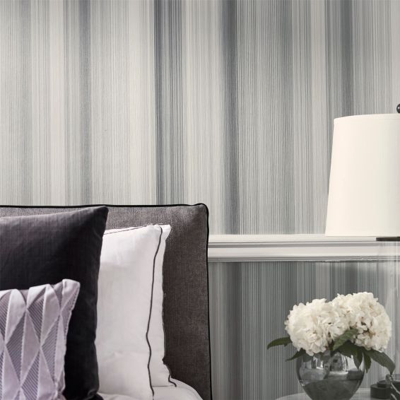 Hakone Wallpaper 112189 by Harlequin in Graphite Grey