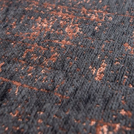 Louis De Poortere Mad Men Griff Designer Circle Rug 8925 in Soho Copper