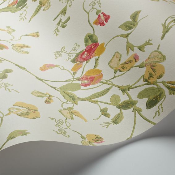Sweet Pea Wallpaper 100 6027 by Cole & Son in Pink Yellow