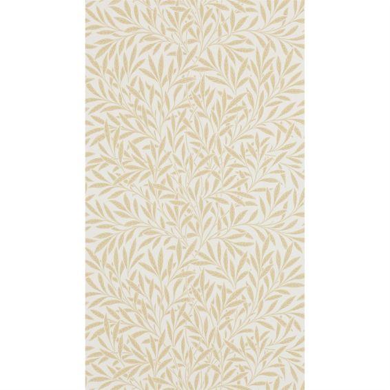 Willow Leaf Wallpaper 210385 by Morris & Co in Buff Brown