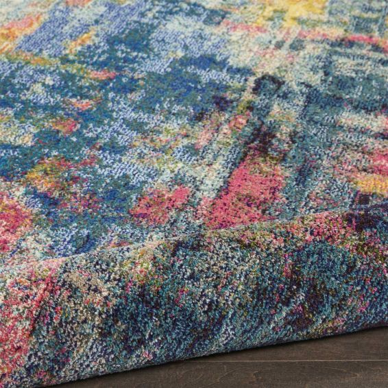 Celestial Abstract Hallway Runner Rugs CES09 Wave by Nourison