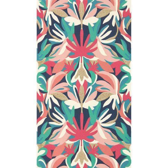 Melora Wallpaper 112761 by Harlequin in Brazilian Rosewood Ink Amazonia