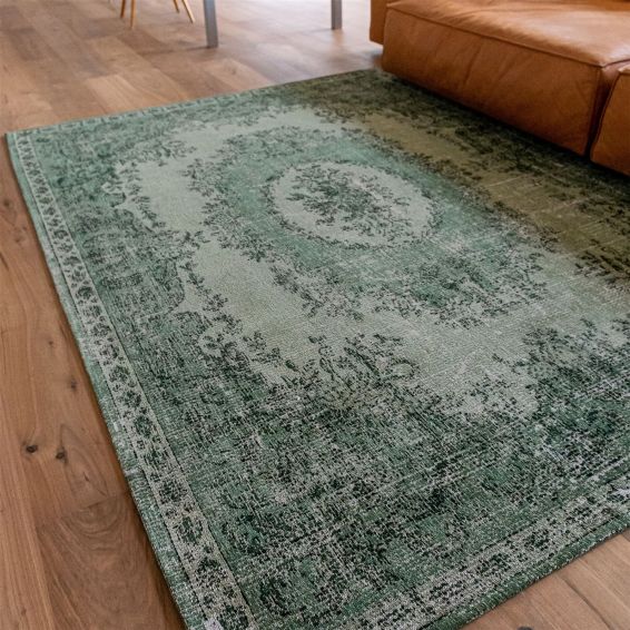 Louis De Poortere Designer Da Mosto Rugs in 9142 Este Green