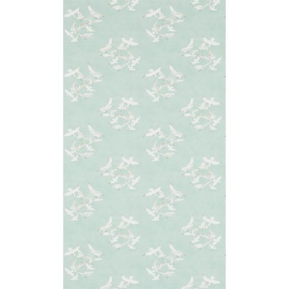 Seagulls Wallpaper 214586 by Sanderson in Eau De Nil Green