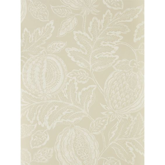 Cantaloupe Wallpaper 216760 by Sanderson in Stone Grey