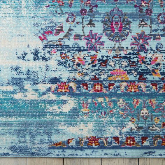 Vintage Kashan Rugs VKA02 by Nourison in Blue