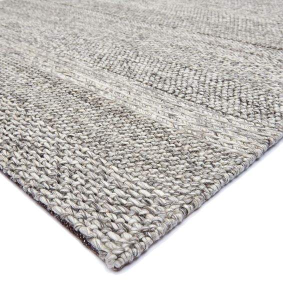 Katherine Carnaby CS07 Modern Designer Rugs in Grey Marl Stripe
