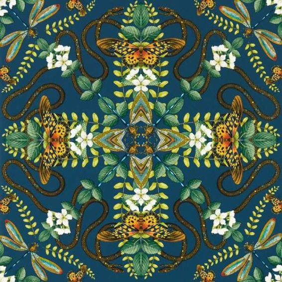 Emerald Forest Wallpaper W0129 03 by Wedgwood in Midnight