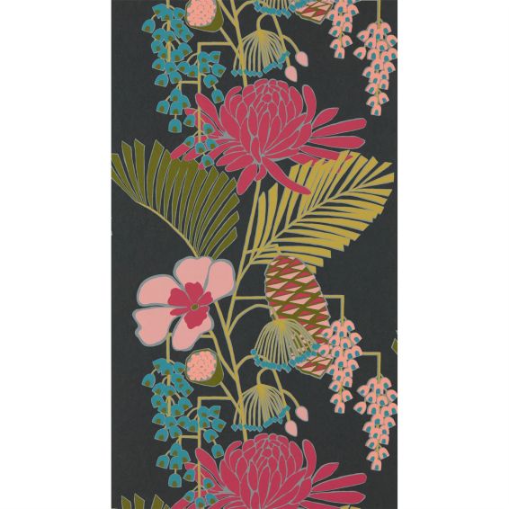 Salon Wallpaper 112153 by Harlequin in Ebony Azalea Fern