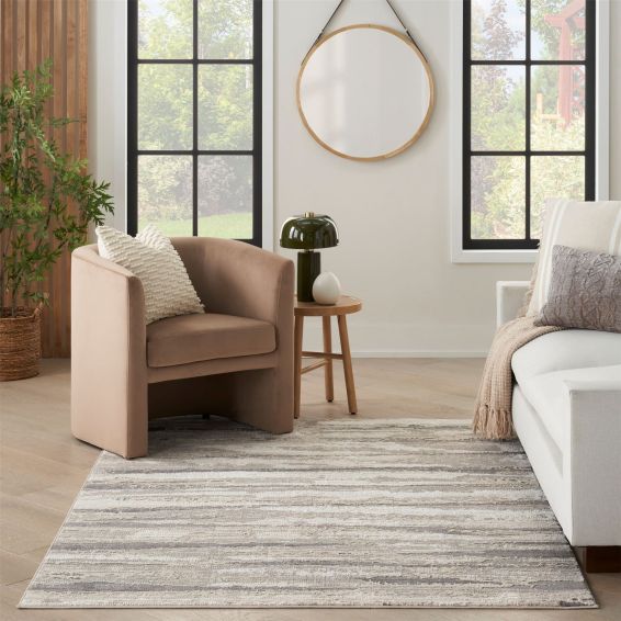 Sustainable Trend SUT03 Abstract Rugs by Nourison in Ivory Multi