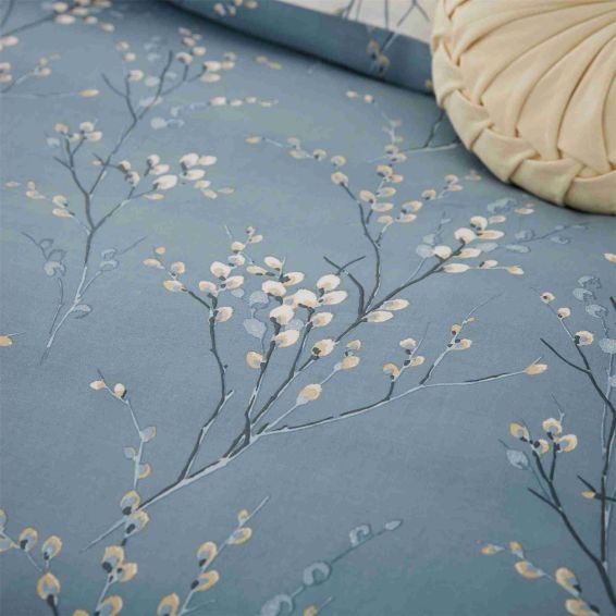 Pussy Willow Cotton Bedding Set by Laura Ashley in Dark Seaspray