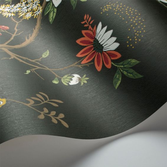 Camellia Wallpaper 8026 by Cole & Son in White Red
