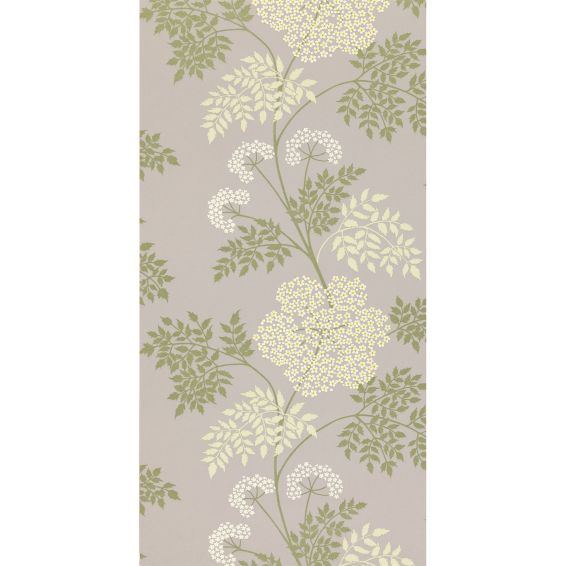 Cowparsley Floral Wallpaper 103 by Sanderson in Amethyst Purple