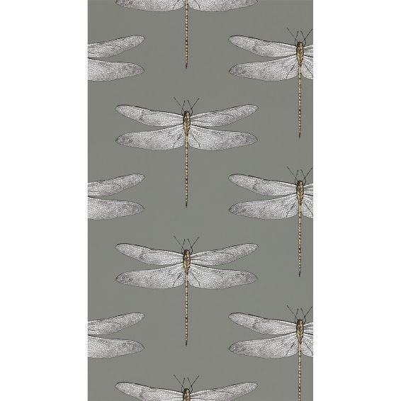 Demoiselle Wallpaper 111242 by Harlequin in Graphite Almond Brown